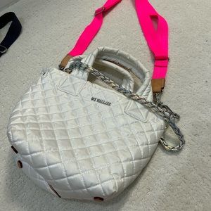 White MZ Wallace crossbody bag
